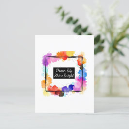 Postal Color personalizado Splash Cita arte de pared | Pe