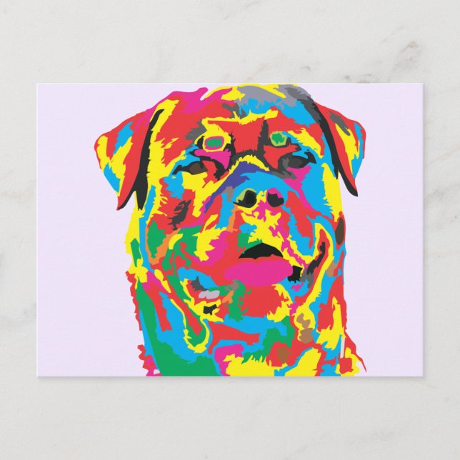 Postal color rottweiler (Anverso)