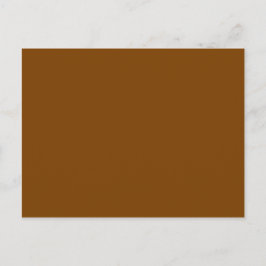 Postal Color sólido de color marrón chocolate