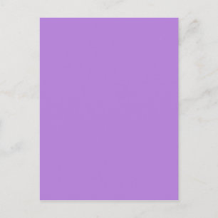 Postal Color sólido morado de lavanda