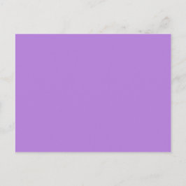 Postal Color sólido morado de lavanda