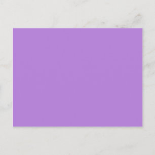 Postal Color sólido morado de lavanda
