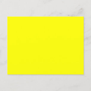 Postal Color sólido neón amarillo