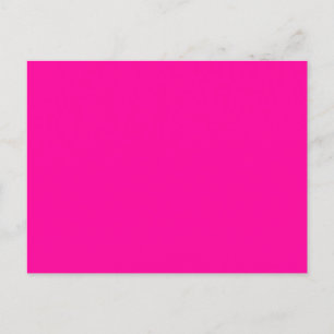Postal Color sólido neón rosado