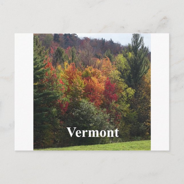 Postal Color vermont (Anverso)