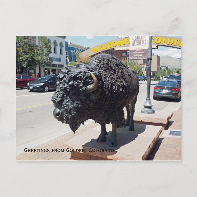 Postal Colorado dorado (Anverso)