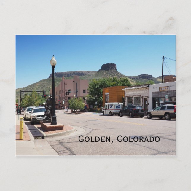 Postal Colorado dorado (Anverso)