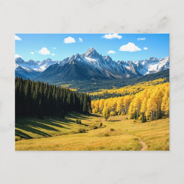 Postal Colorado escénico (Anverso)