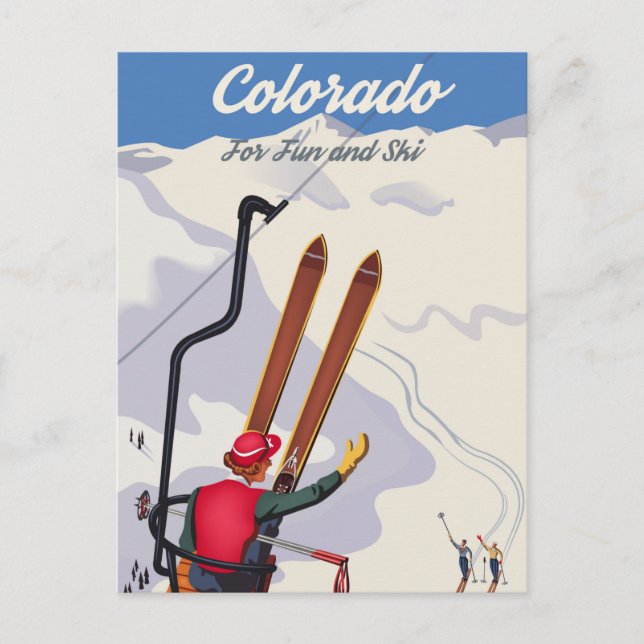 Postal Colorado for Fun and Ski (Anverso)