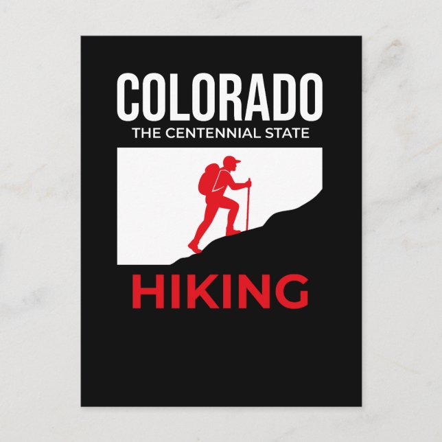 Postal Colorado Hiking – The Centennial State USA (Anverso)