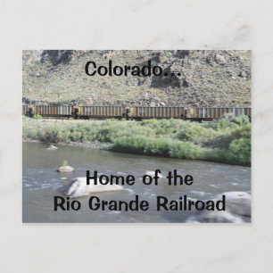 Postal Colorado, hogar del ferrocarril del Rio Grande