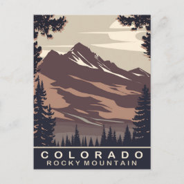 Postal Colorado, Montaña Rocosas, Viaje