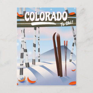 Postal ¡Colorado para esquiar!