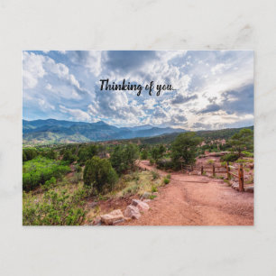 Postal Colorado Pikes Crece Noche De La Noche Sunset Pens