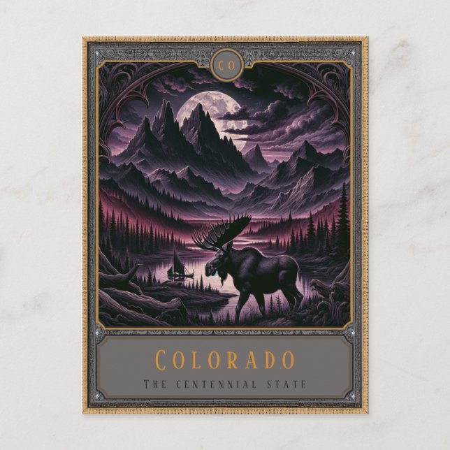 Postal Colorado | Postcarta de arte gótico (Anverso)