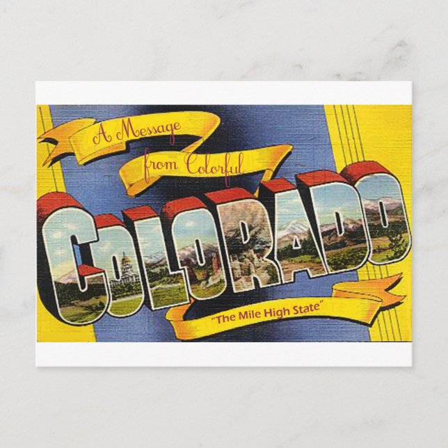 Postal Colorado retro (Anverso)