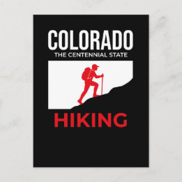 Postal Colorado Senderismo – El Estado del Centenario USA