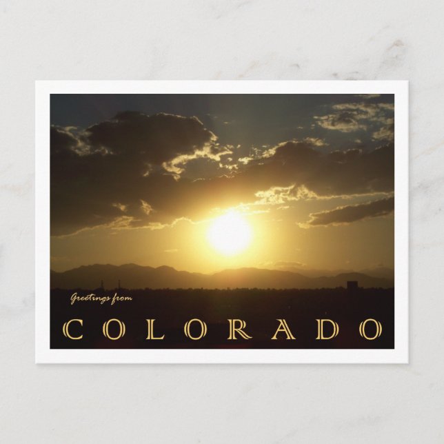 Postal Colorado Sunset (Anverso)