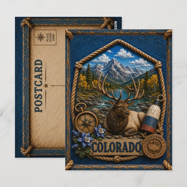 Postal Colorado Viajes Antiguos (Anverso / Reverso)