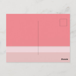 Postal Colorblock Tres Tonos Rosa  Save the Dates  Postca