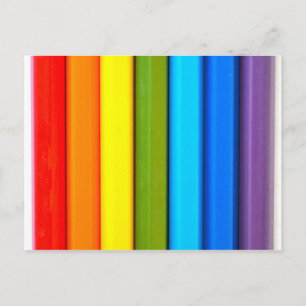 Postal coloreada de los lápices