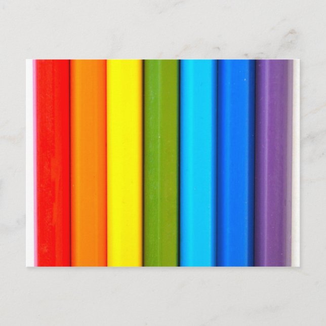 Postal coloreada de los lápices (Anverso)