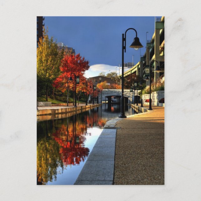 Postal Colores Caídos A Lo Largo Del Canal (Anverso)