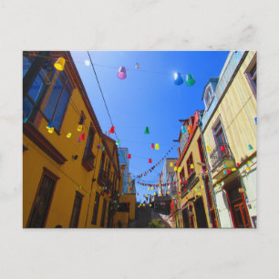 Postal colores callejeros de valparaíso
