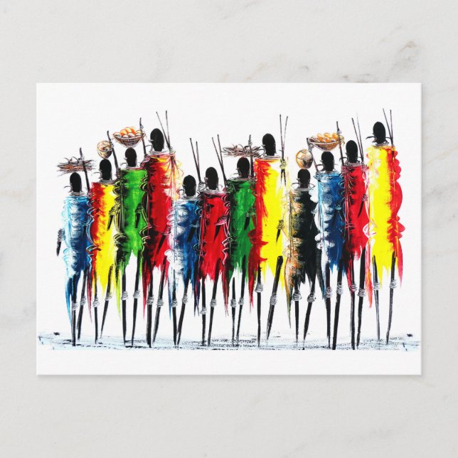 Postal Colores de África (Anverso)