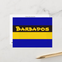 Colores de bandas de bandera de Barbados