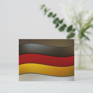 Postal Colores de bandera de Alemania cromados por Shirle