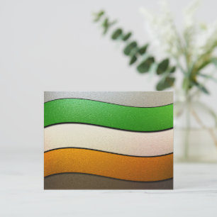 Postal Colores de bandera de Irlanda cromados por Shirley