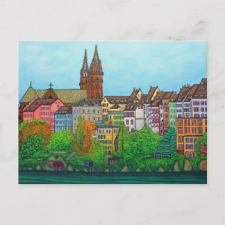 Postal Colores de Basel PostCard por Lisa Lorenz