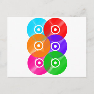 Postal Colores de grabación de vinilo