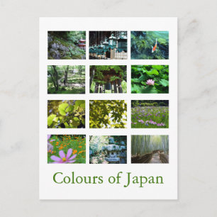 Postal Colores de Japón (verde)