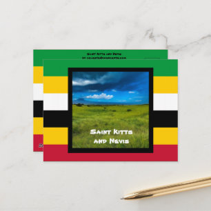 Postal Colores de la bandera de San Cristóbal