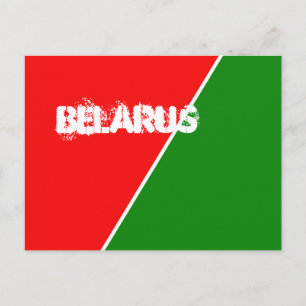 Postal Colores de la bandera nacional de Bielorrusia