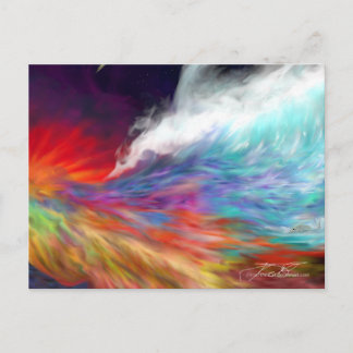 Postal Colores de la imaginación - Mundo arcoiris