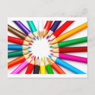 Postal Colores de lápices