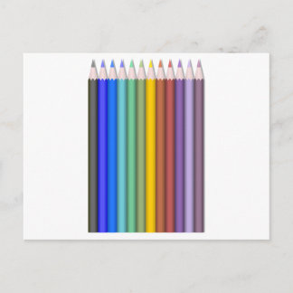 Postal Colores de lápices