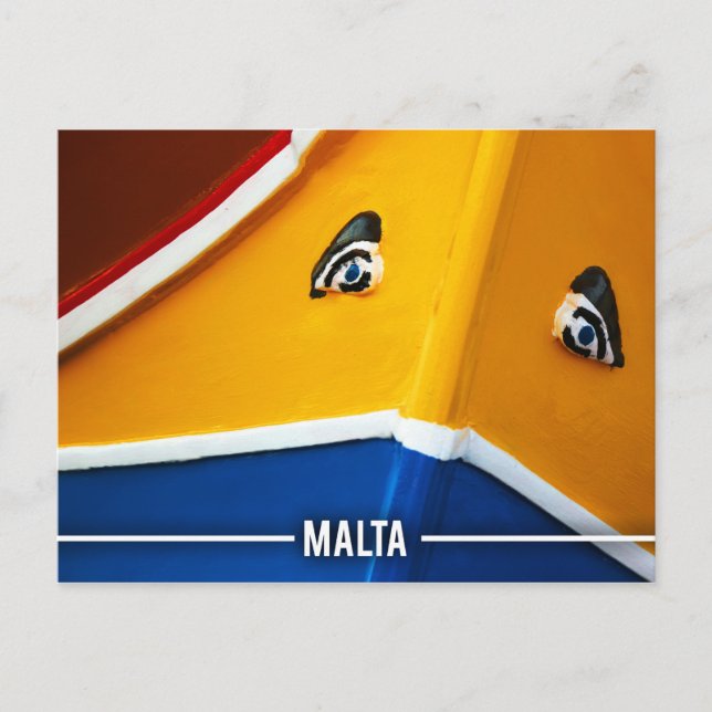 Postal Colores de Malta (Anverso)
