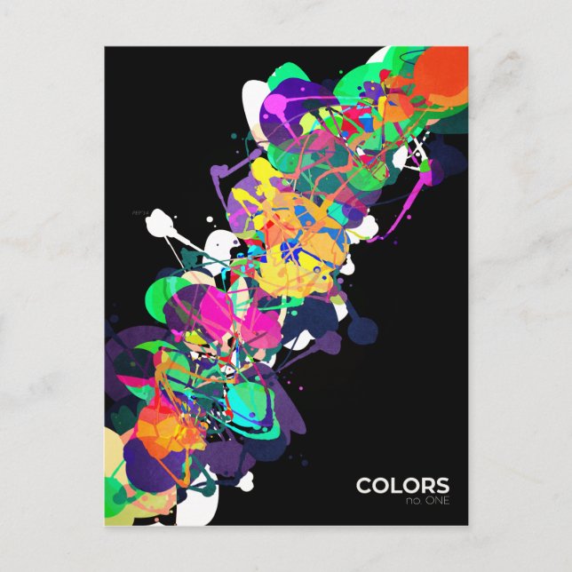 Postal Colores de medios mixtos 1 (Anverso)