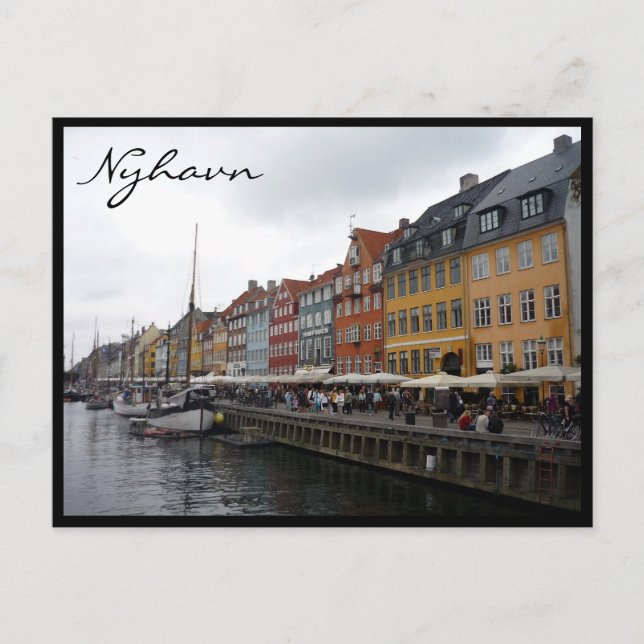 Postal colores de nyhavn denmark (Anverso)