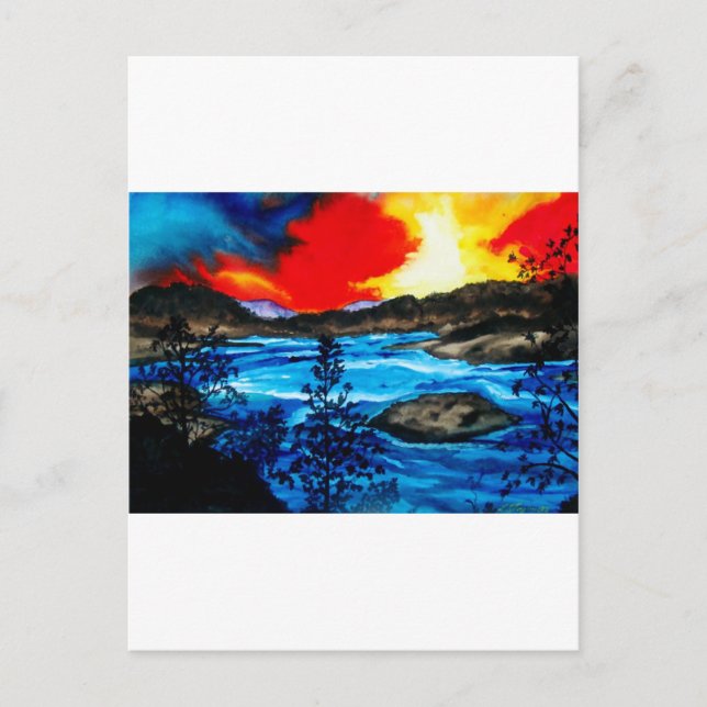 Postal Colores de Oroville (Anverso)