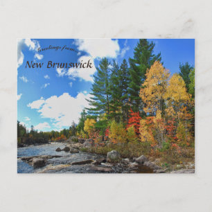 Postal Colores de otoño en Nueva Brunswick Canadá