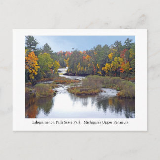 POSTAL COLORES DE OTOÑO EN TAHQUAMENON FALLS STATE PARK, 