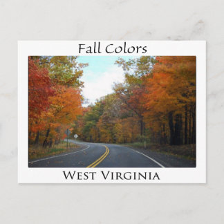 Postal Colores de otoño en Virginia Occidental