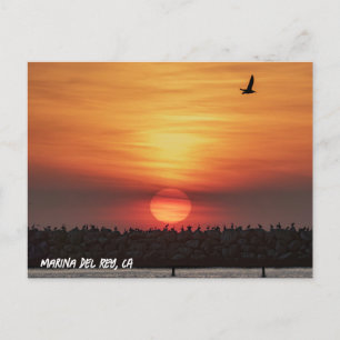Postal Colores de puesta de sol hermosos - Marina Del Rey