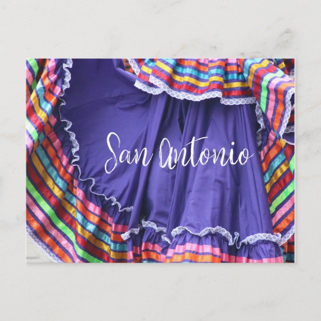 Postal Colores de San Antonio (Anverso)