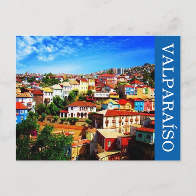 Postal colores de valparaíso (Anverso)